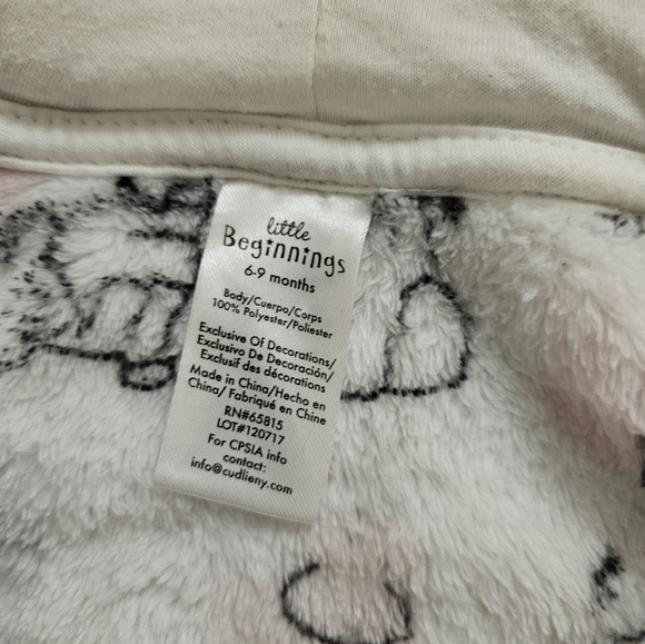 Plush Warm Jumpsuit Snowsuit 6-9 Months - Picture 8 of 8